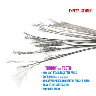 Extreme Wheat Flogger |  BDSM Flogger & Wood Handle | LVX Supply & Co.