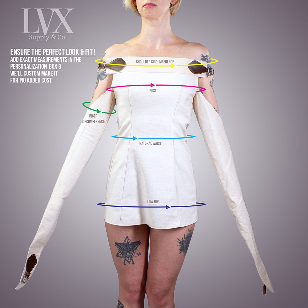 StraitJacket Dress | Handmade BDSM Restraints | LVX Supply &amp; Co