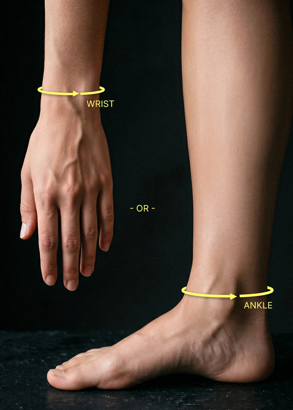 Quick-Release Padded Cuffs [Slim] sizing detail