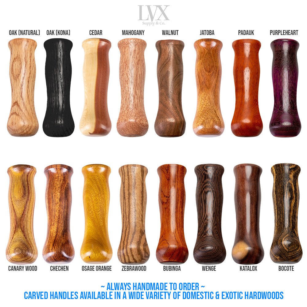 Intense Carbon Fiber BDSM Cane w/ Carved Wood Handle | LVX Supply & Co