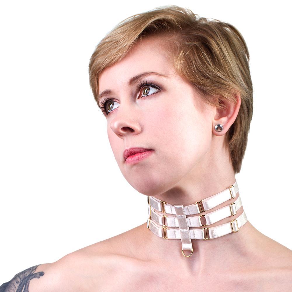 Imperial / Gold Aura Satin Collar | LVX Supply &amp; Co. | Handcrafted Richmond, VA