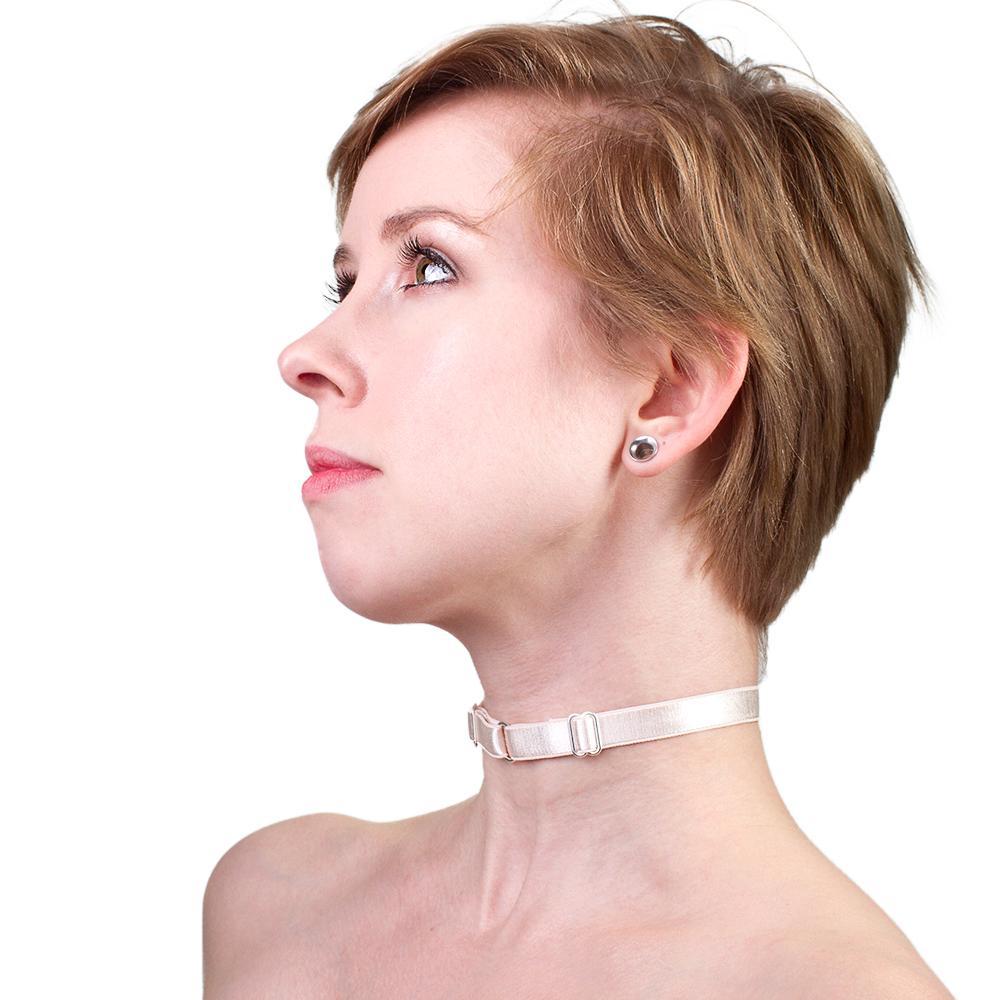 Imperial / Gold Minimal Satin Day Collar | Handmade Lingerie by LVX Supply & Co.