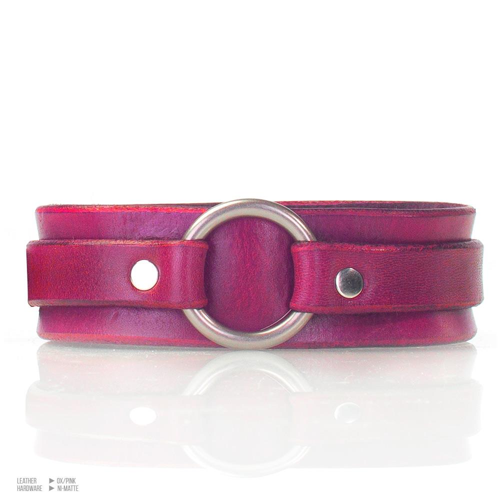 Classic O-Ring Day Collar [Suede-Lined]