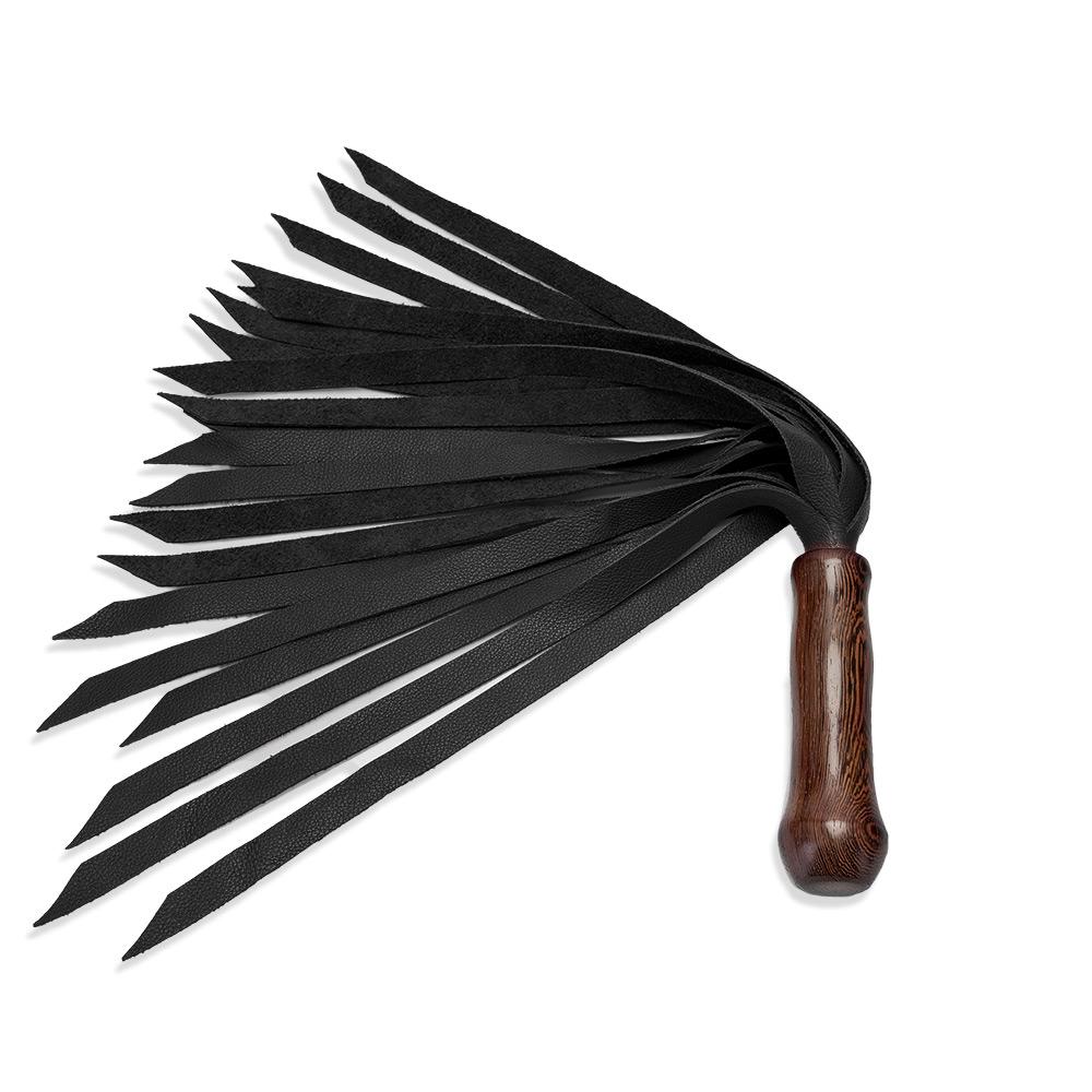 Angle Cut Leather Flogger [20 Falls]