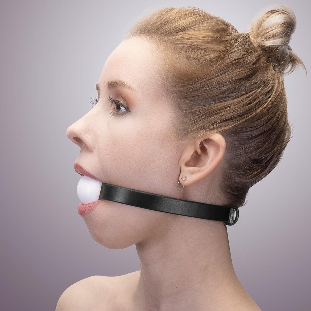 BDSM Ball Gag with Leather Collar | LVX Supply & Co. 