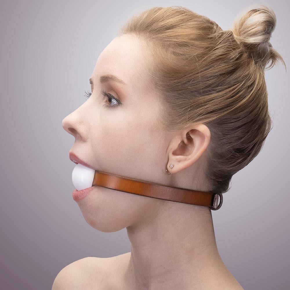 BDSM Ball Gag with Leather Collar | LVX Supply & Co. 