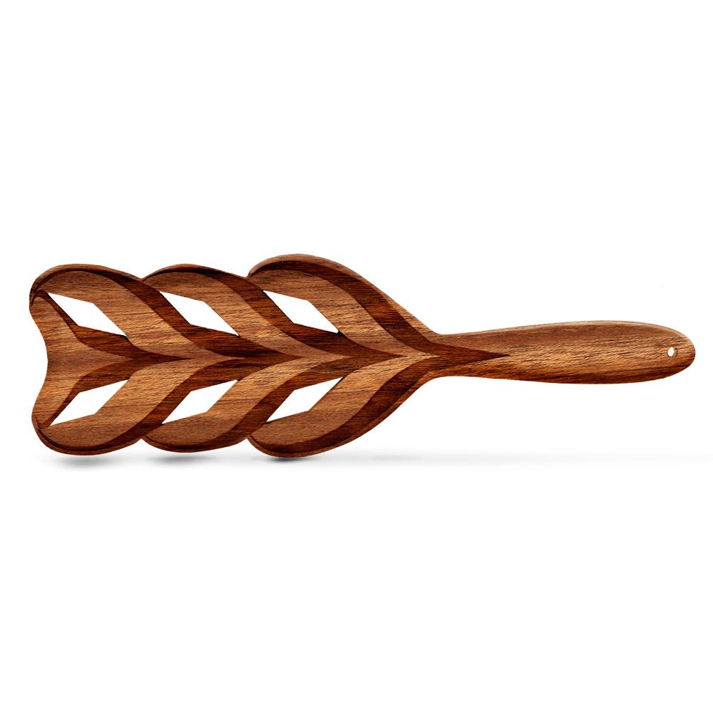 Mahogany Braid Spanking Paddle | Premium Handmade BDSM Paddles by LVX Supply 