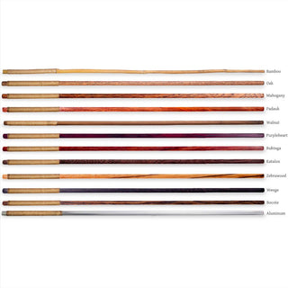 Classic BDSM Spanking cane array showing hardwood options with hemp wrapped handles. 