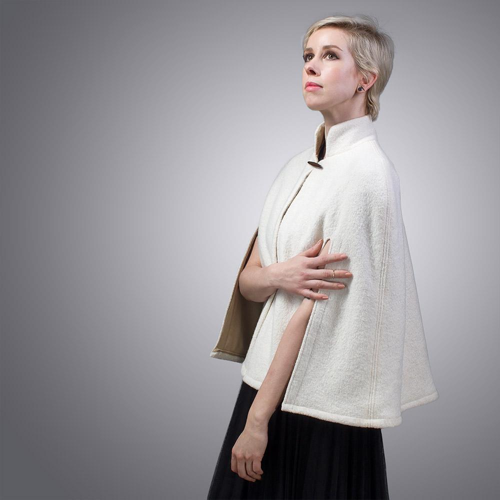 Lined Wool Capelet - 100% Handmade in Richmond, VA by LVX Supply & Co