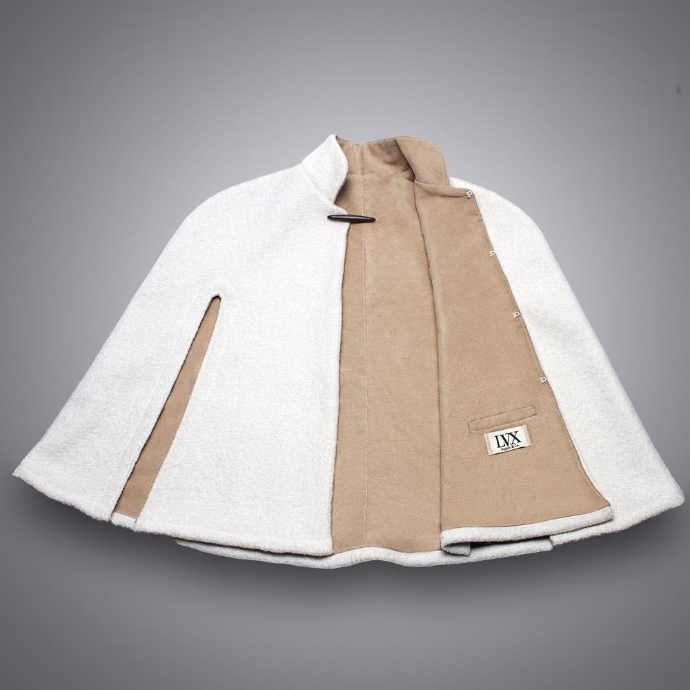 Lined Wool Capelet - 100% Handmade in Richmond, VA by LVX Supply & Co