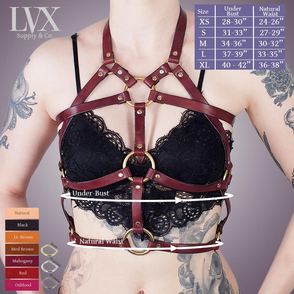 Leather Chest Harness [Suede-Lined]