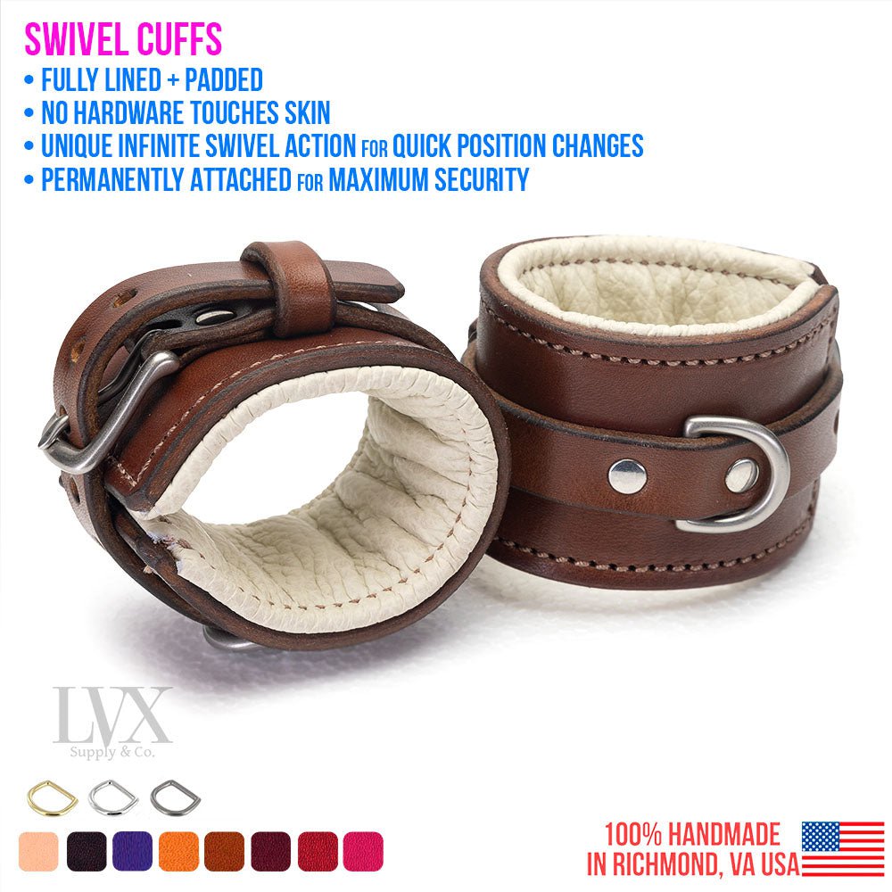 Attached Padded Swivel Cuffs