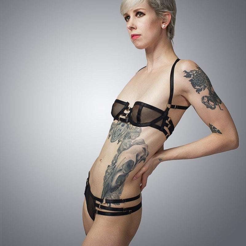 Deco Balconette Bra | Handmade Lingerie by LVX Supply