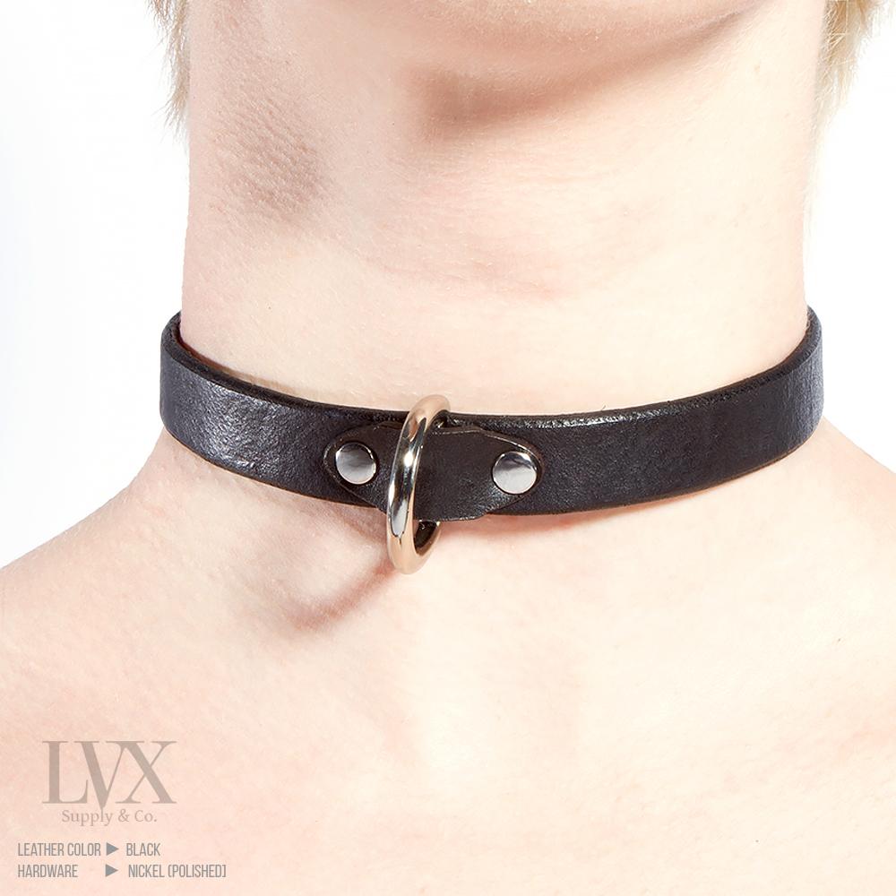 Minimal Leather Day Collar