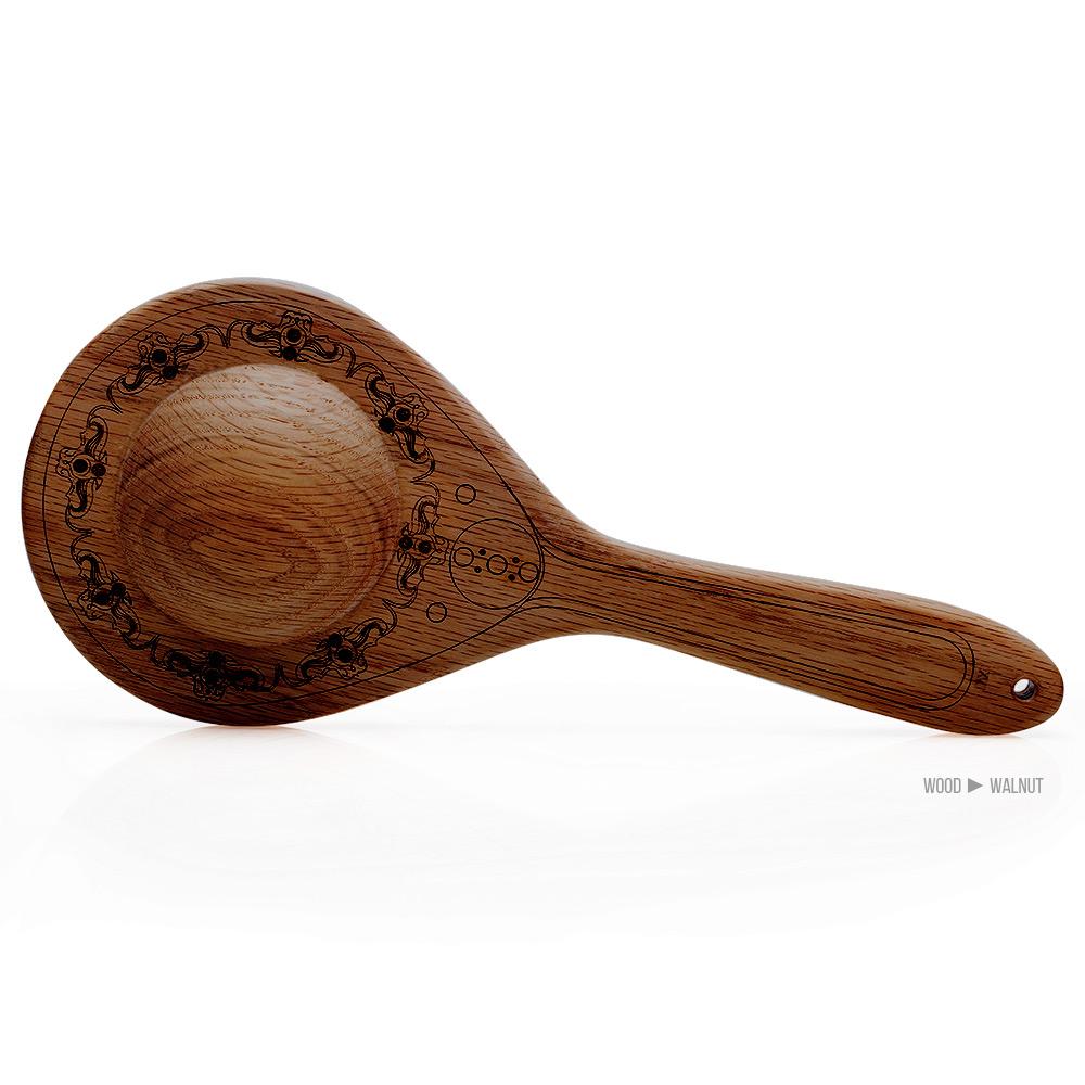Walnut Thuddy Dome Spanking Paddle | BDSM Paddle | Impact by LVX Supply &amp; Co