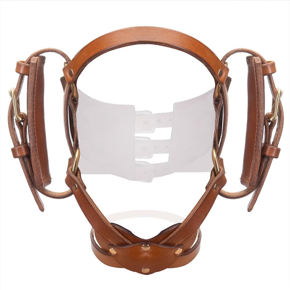 Open Mouth Head Harness Leather Bondage LVX Supply and