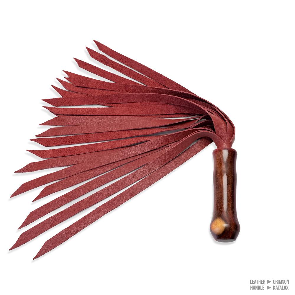 Angle Cut Leather Flogger [20 Falls]