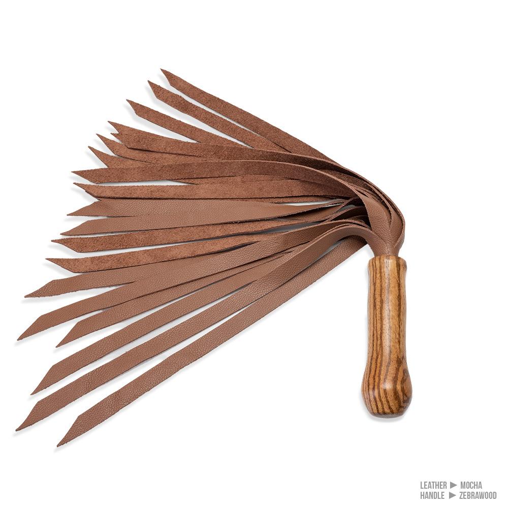 Angle Cut Leather Flogger [20 Falls]