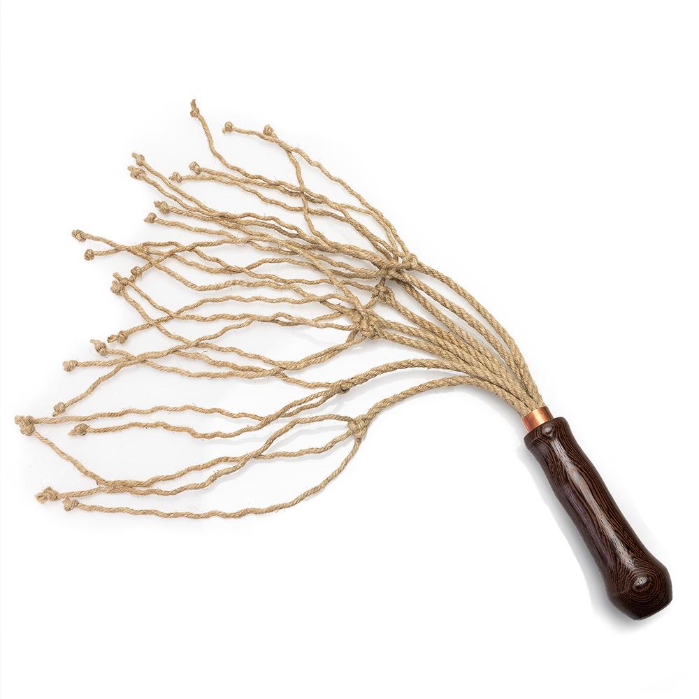 Vegan Hemp Rope Flogger [24 Falls]