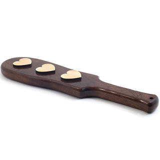 Hearts Spanking Paddle with 3D Inlay