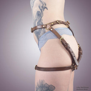 Classic Leather Hip Harness [Suede-Lined]