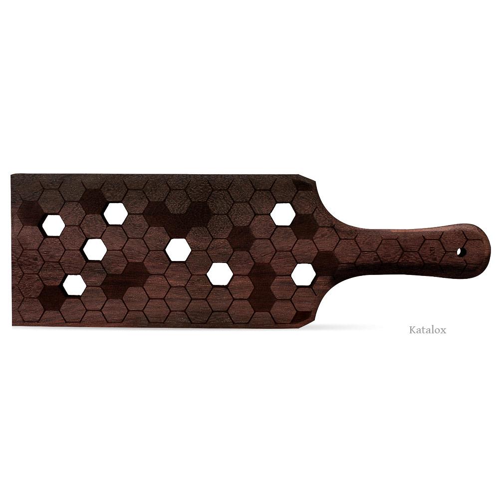 Katalox HoneyComb Paddle for BDSM Spanking and Impact | LVX Supply &amp; Co. 