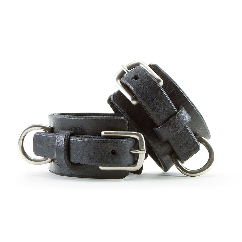 Leather Collar &amp; Cuffs SET [Suede-Lined]