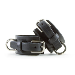 Leather Collar & Cuffs SET [Suede-Lined]