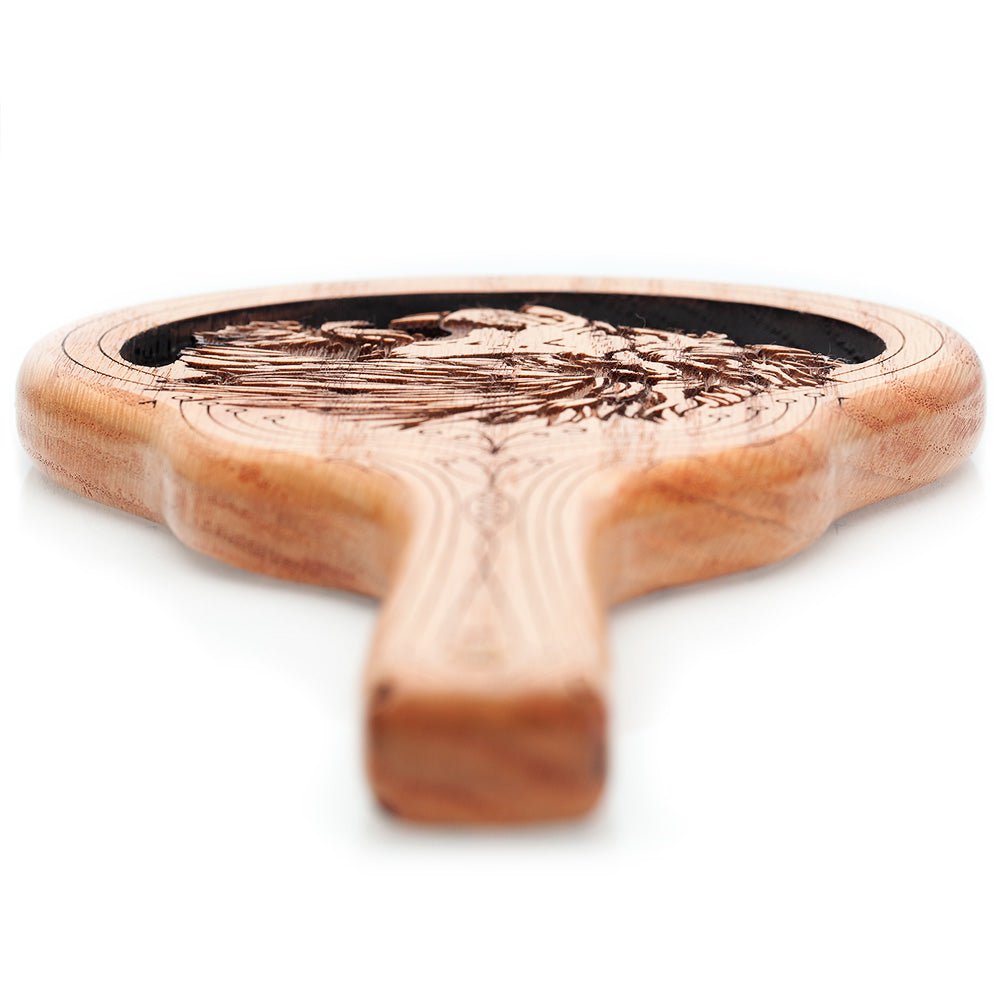 Handmade Lion Engraved BDSM Spanking Paddle by LVX Supply &amp; Co