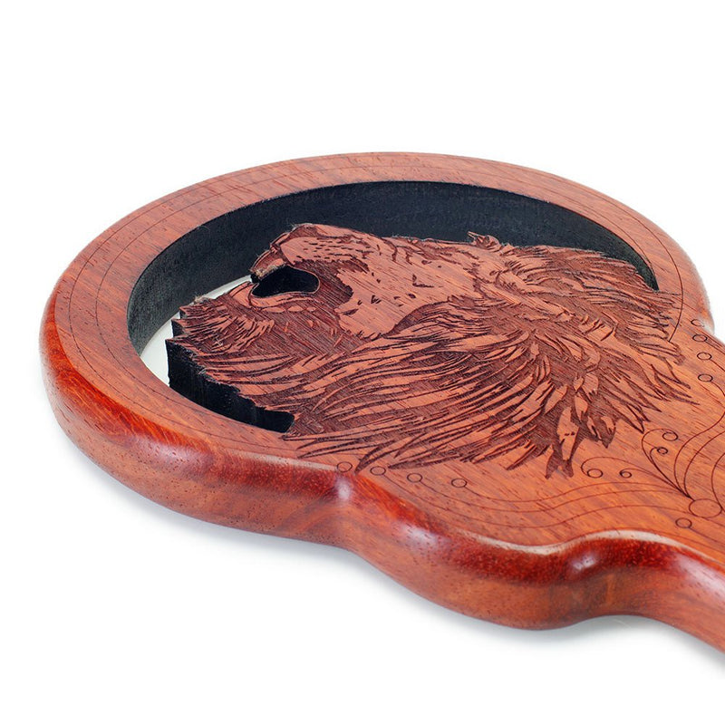 Handmade Lion Engraved BDSM Spanking Paddle by LVX Supply & Co