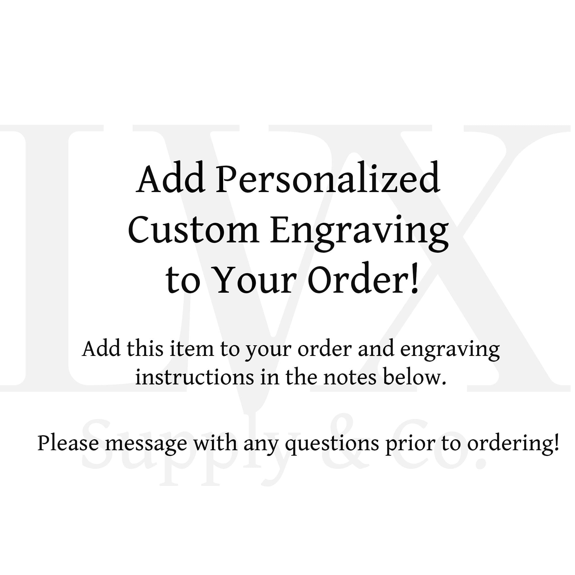 Personalized Engraving