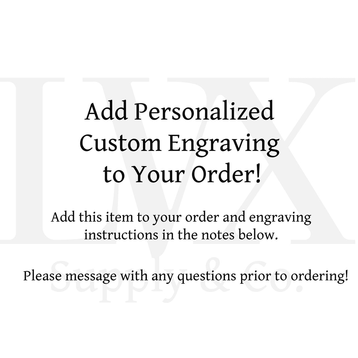 Personalized Engraving