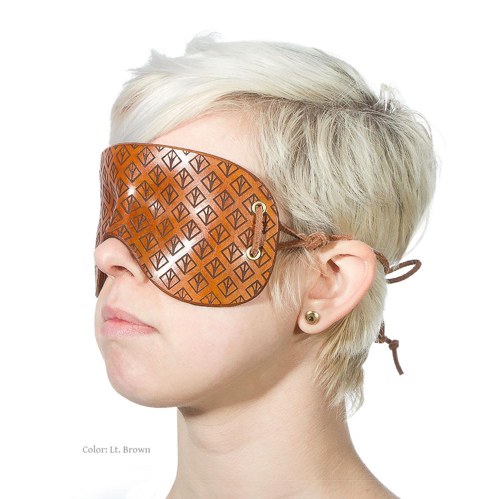 Engraved & Molded Leather Mask [Suede-Lined]