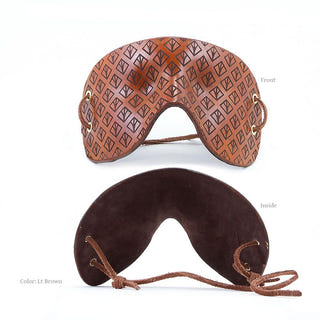 Engraved & Molded Leather Mask [Suede-Lined]