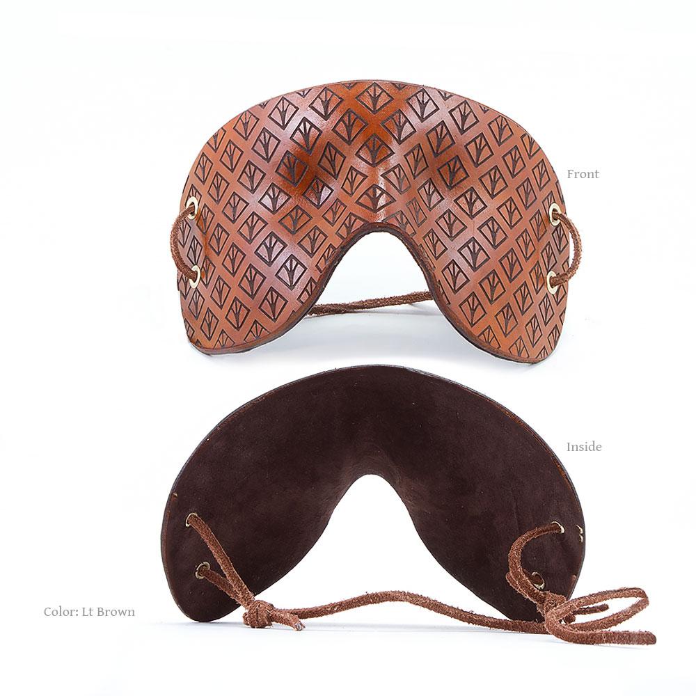 Engraved & Molded Leather Mask [Suede-Lined]