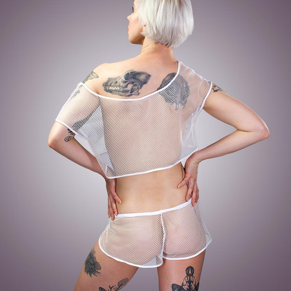 Mesh Crop Top & Shorts