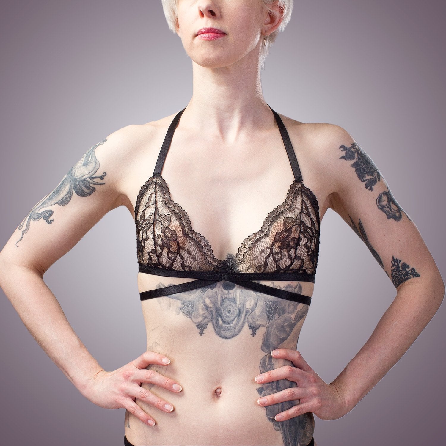 Classic Sheer Mesh Bra | Handmade Lingerie by LVX Supply