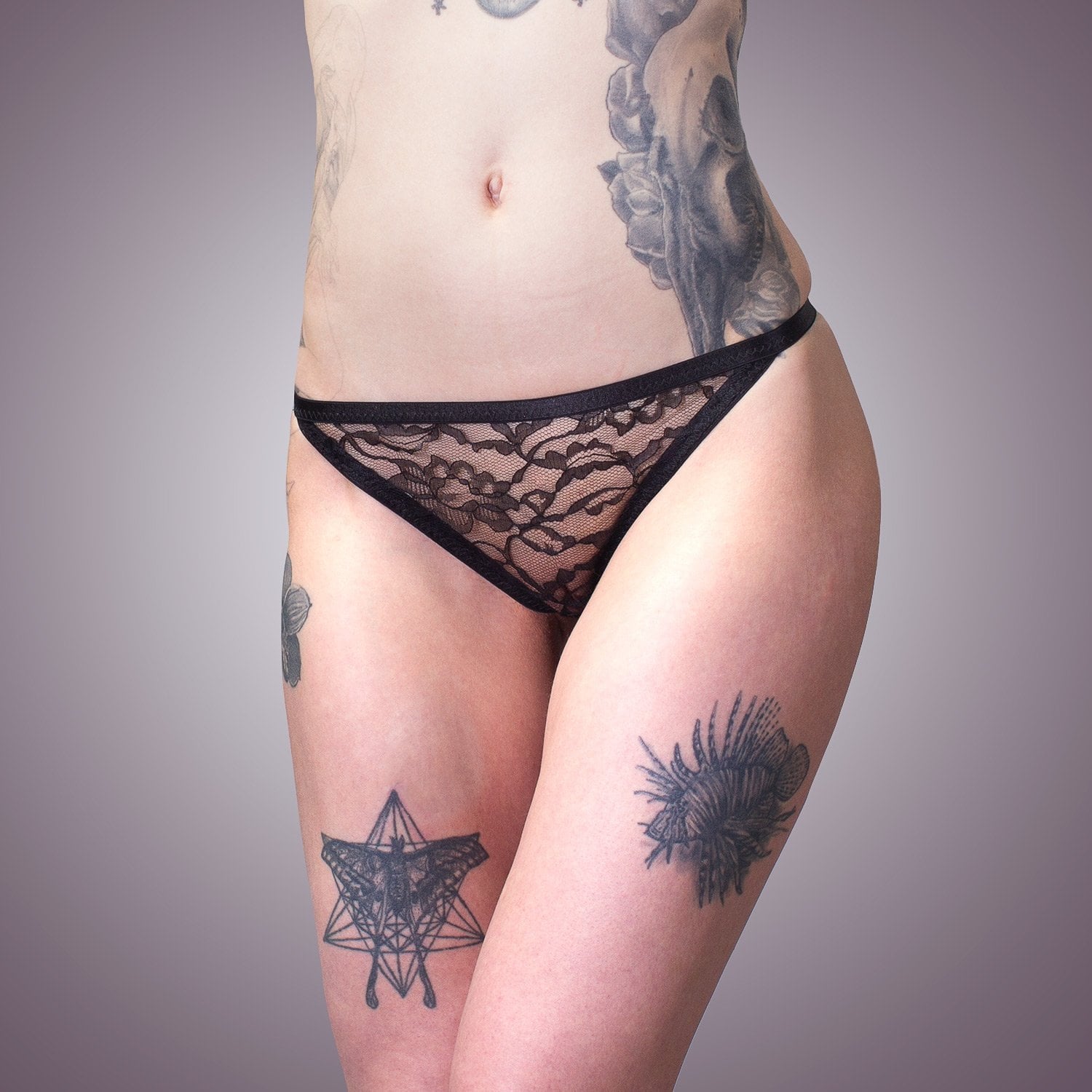 Classic Sheer Lace Panty | Handmade Lingerie by LVX Supply