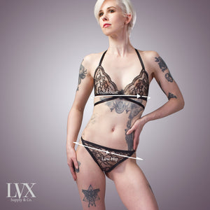Classic Sheer Lace Panty | Handmade Lingerie by LVX Supply