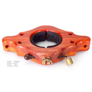 Wood & Padded Leather Yoke Collar