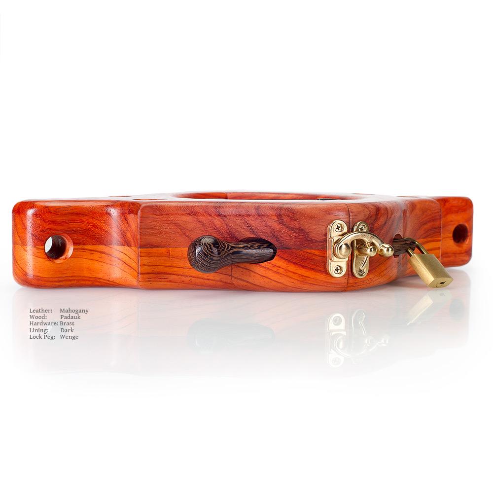 Wood &amp; Leather BDSM Collar