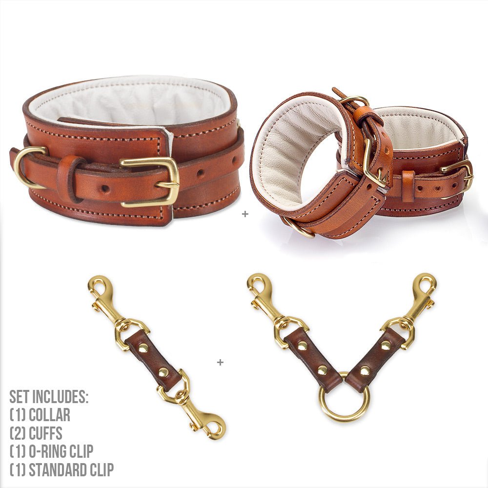 O-Ring Padded Collar &amp; Cuffs [SET]