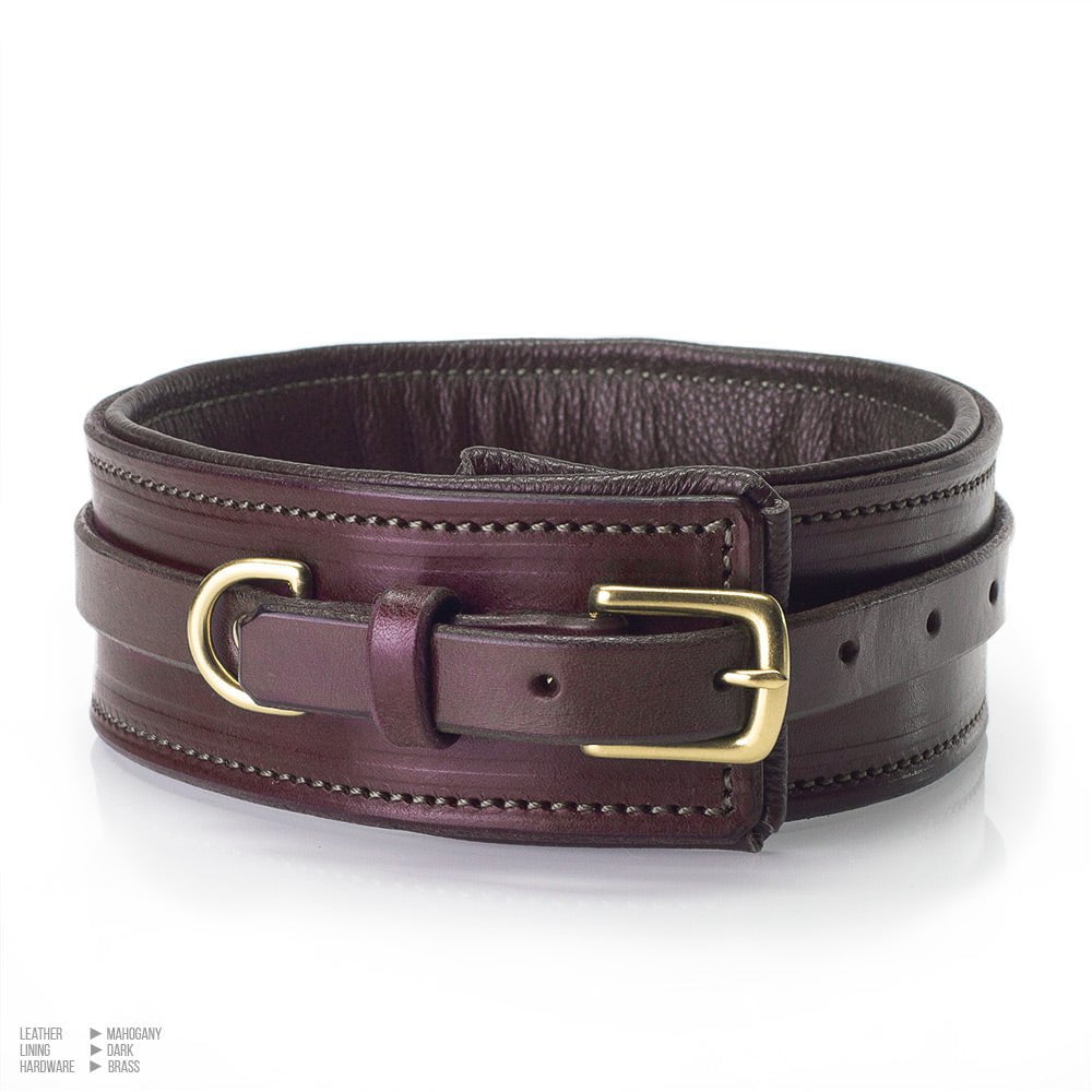 Classic Padded Leather Collar & Cuffs [SET]