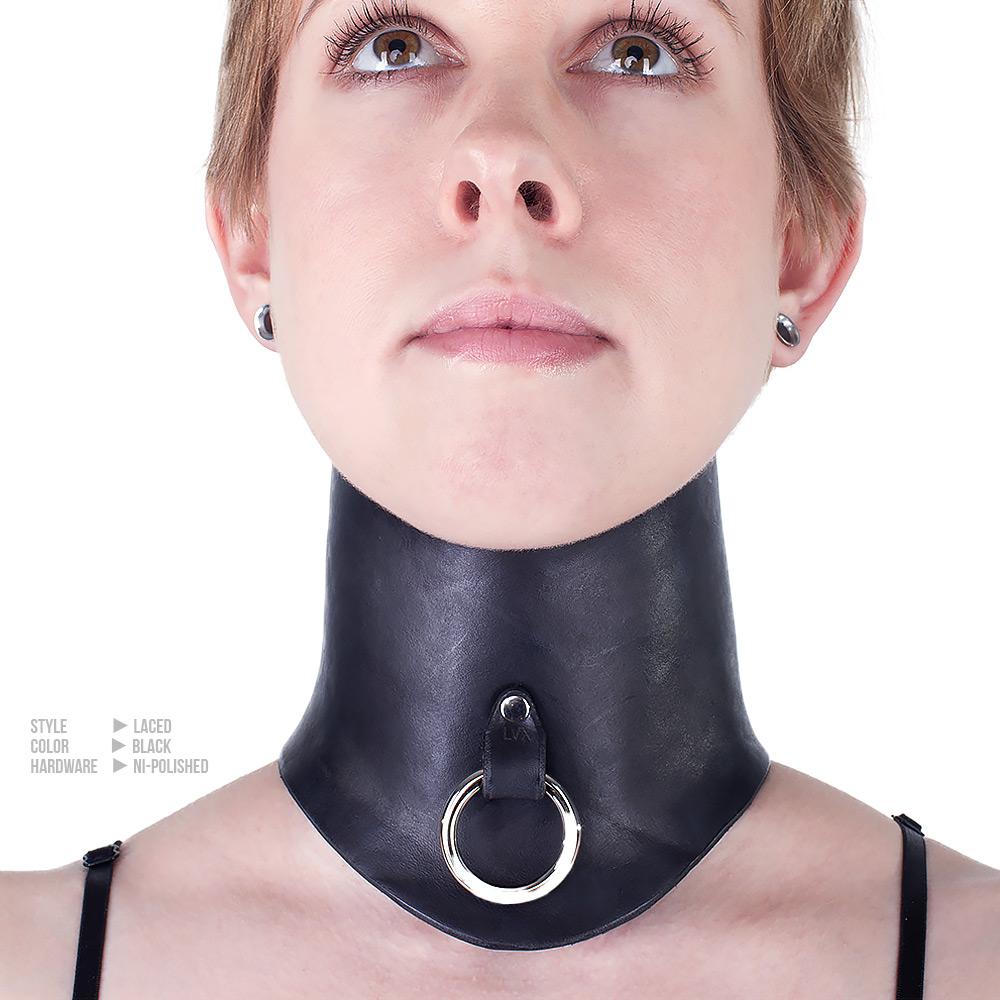 Molded Leather Posture Collar [Suede-Lined]