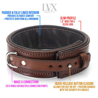 Quick-Release Padded Thigh Harness & Cuffs [Slim]