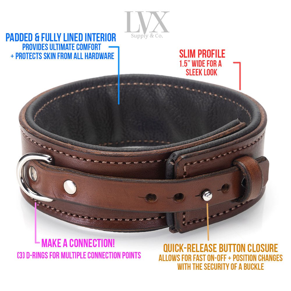 Quick-Release Padded Thigh Harness &amp; Cuffs [Slim]