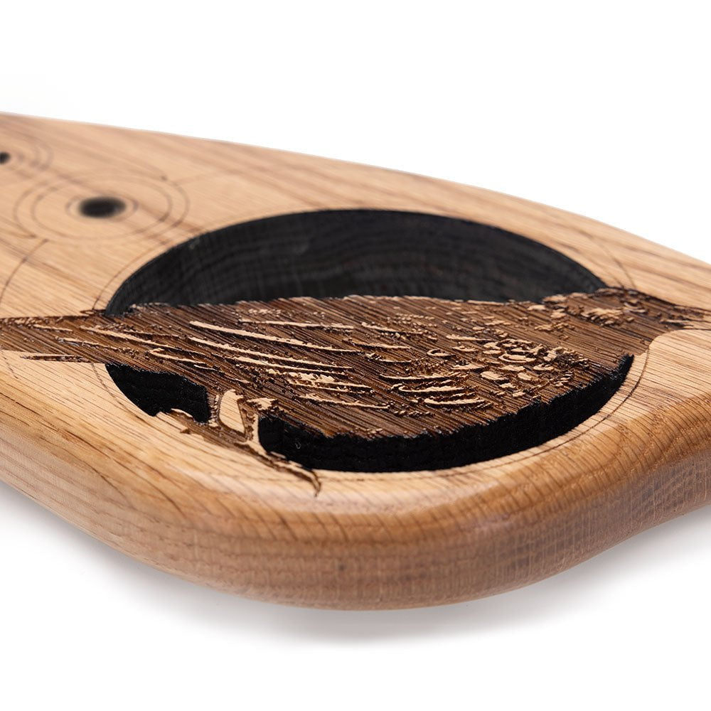 Handmade Raven Engraved BDSM Spanking Paddle by LVX Supply &amp; Co