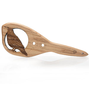 Oak (Natural) Handmade Raven Engraved BDSM Spanking Paddle by LVX Supply & Co