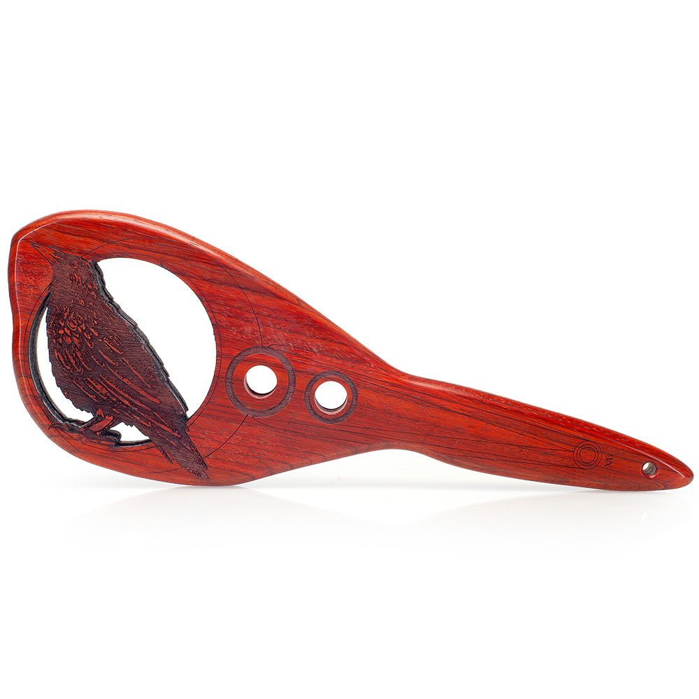 Padauk Handmade Raven Engraved BDSM Spanking Paddle by LVX Supply &amp; Co