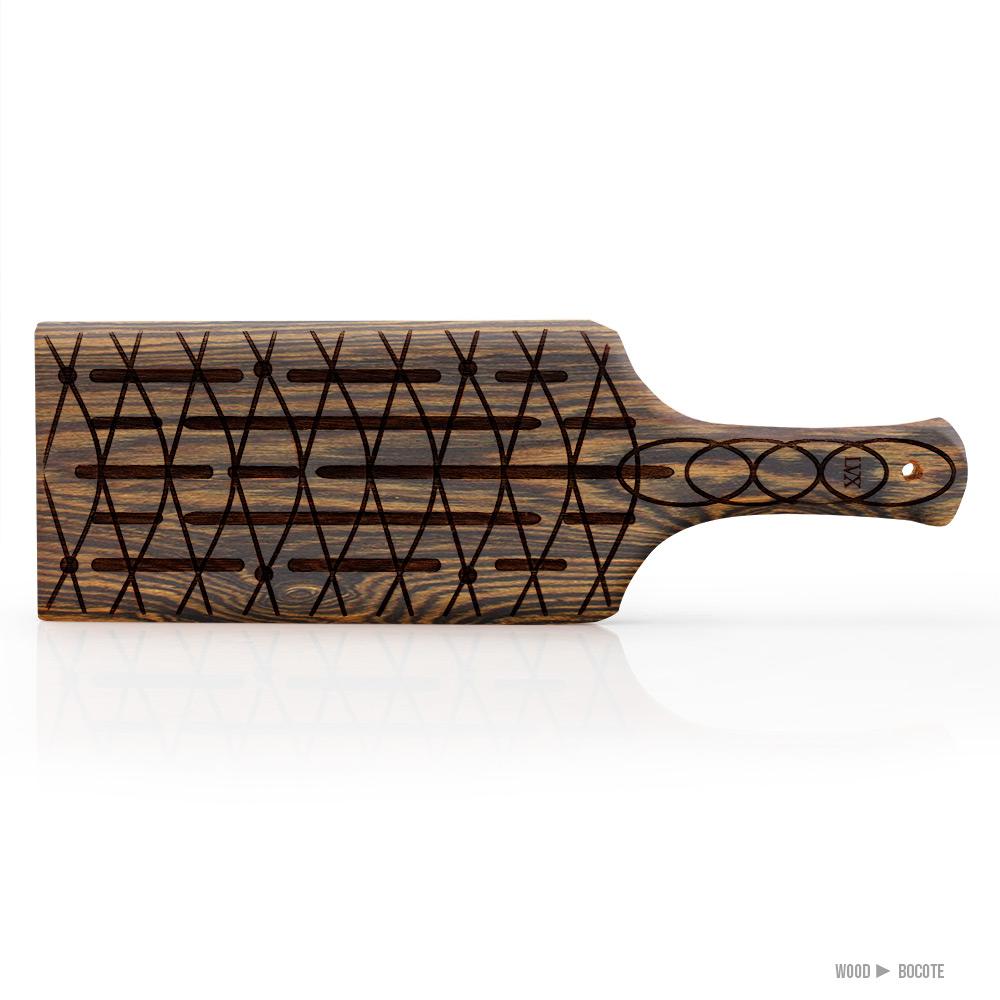 Bocote Slotted Paddle | Handmade BDSM Paddle by LVX Supply & Co